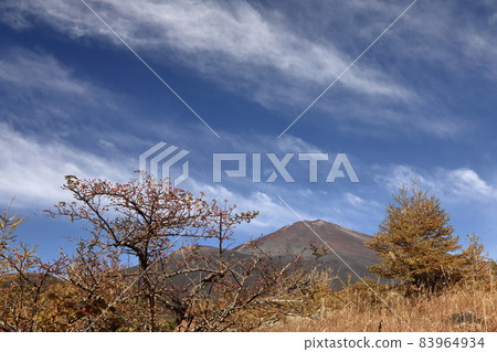 御殿場市太郎房富士山黃葉雲霧繚繞 御殿場市太郎房富士山黃葉雲霧繚繞 83964934