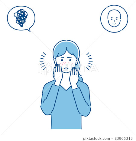 3種顏色適合有皮膚問題的女性 3種顏色適合有皮膚問題的女性 83965313