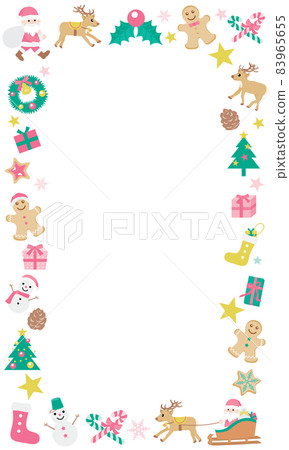 Christmas cute frame illustration 83965655