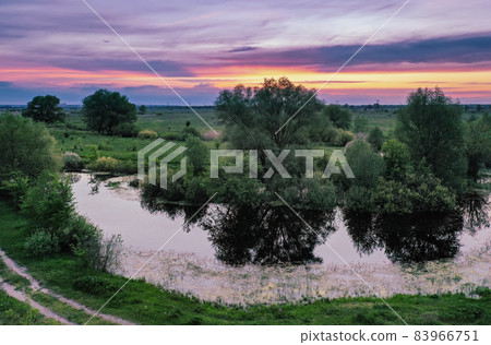 Rural summer sunset Rural summer sunset 83966751