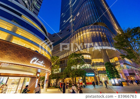 Cityscape of Chiyoda-ku, Tokyo Night view of Tokyo Midtown Hibiya 83966763