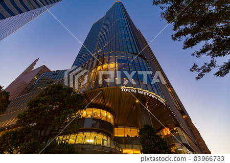 東京千代田區城市景觀 東京中城日比谷夜景 東京千代田區城市景觀 東京中城日比谷夜景 83966783