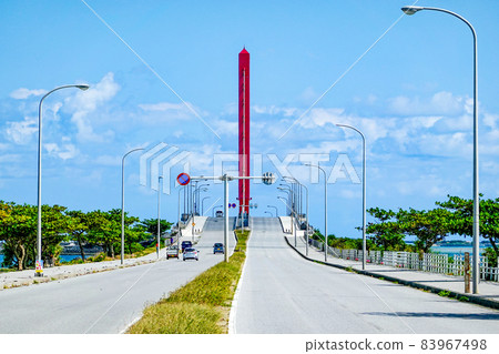 Henza Mid-Sea Bridge over the Kaichu Road in Okinawa 83967498