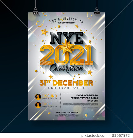 2020 New Year Party Celebration Poster Template Illustration with Shiny Gold Number on Bright Background. Vector Holiday Premium Invitation Flyer or Promo Banner. 2020 New Year Party Celebration Poster Template Illustration with Shiny Gold Number on Bright Background. Vector Holiday Premium Invitation Flyer or Promo Banner. 83967572