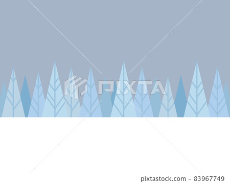 冬季景觀森林白色空間 83967749