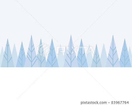 Winter landscape forest white space Winter landscape forest white space 83967764