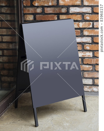 Signboard Stand Blank Menu Cafe Restaurant front shop Signboard Stand Blank Menu Cafe Restaurant front shop 83968157
