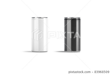 Blank black and white aluminum narrow 280 ml soda can mockup Blank black and white aluminum narrow 280 ml soda can mockup 83968509
