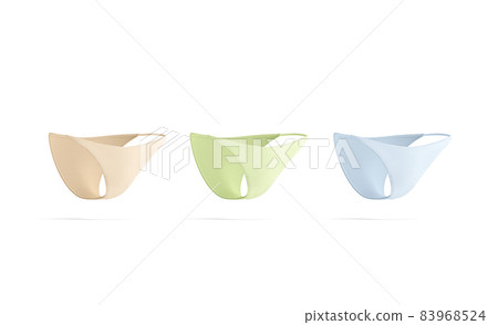 Blank colored woman bikini swimming trunks mockup, side view Blank colored woman bikini swimming trunks mockup, side view 83968524