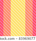 Yellow and red-pink diagonal and vertical stripe background 83969077