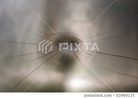 abstract background of broken tft lcd with localized radial cracks from one hit - close-up with selective focus and blur abstract background of broken tft lcd with localized radial cracks from one hit - close-up with selective focus and blur 83969115
