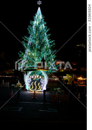 Light-up of Kusatsu hot spring hot spring field Light-up of Kusatsu hot spring hot spring field 83969804