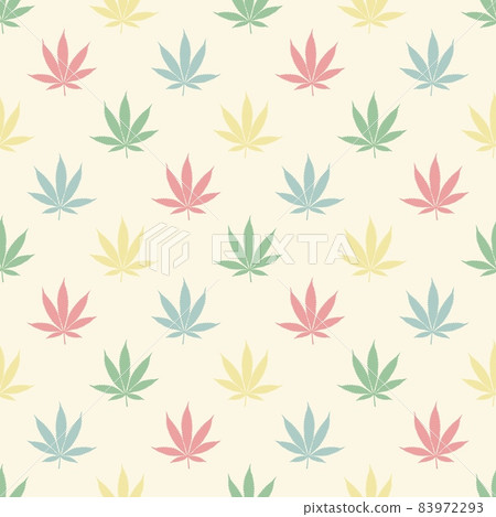 Seamless marijuana background with geometric leaves pattern Seamless marijuana background with geometric leaves pattern 83972293