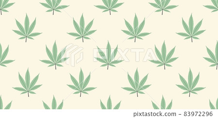 Seamless marijuana background with geometric leaves pattern 83972296
