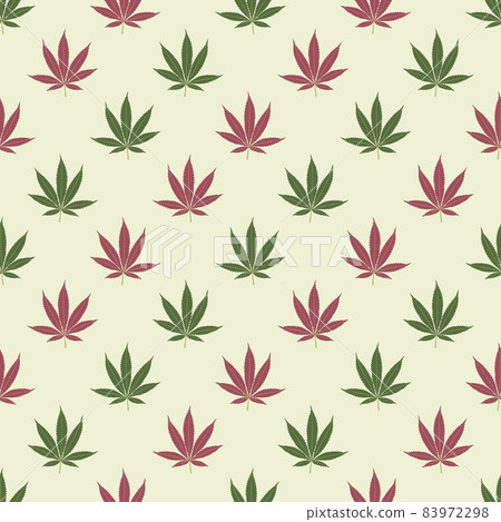 Seamless marijuana background with geometric leaves pattern 83972298