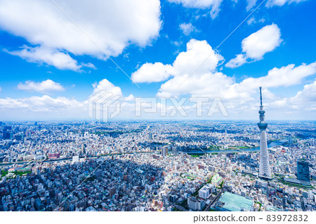 東京晴空塔 / 航拍 東京晴空塔 / 航拍 83972832