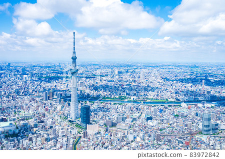 東京晴空塔 / 航拍 83972842