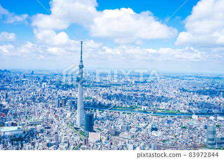 東京晴空塔 / 航拍 東京晴空塔 / 航拍 83972844