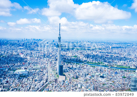 Tokyo Sky Tree / Aerial Photograph Tokyo Sky Tree / Aerial Photograph 83972849