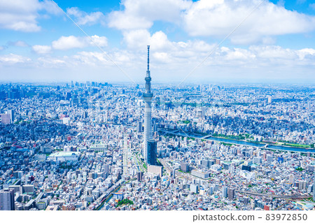 Tokyo Sky Tree / Aerial Photograph 83972850