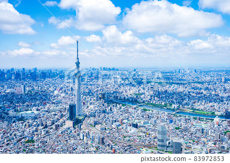 東京晴空塔 / 航拍 83972853