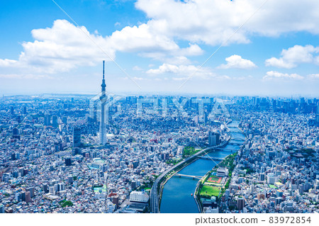 東京晴空塔 / 航拍 83972854