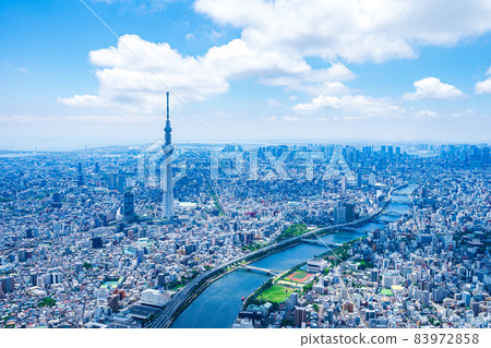 東京晴空塔 / 航拍 83972858