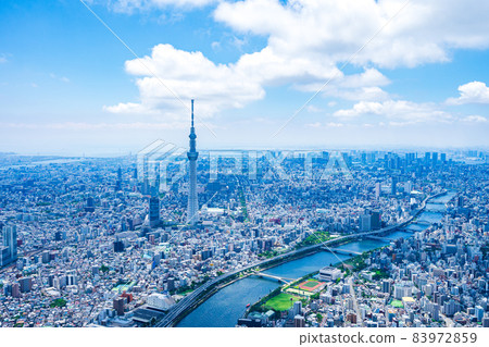 東京晴空塔 / 航拍 83972859