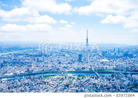 Tokyo Sky Tree / Aerial Photograph 83972864