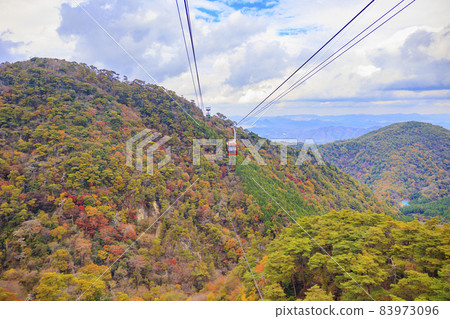Rokko Arima Ropeway in full bloom of autumn colors 83973096