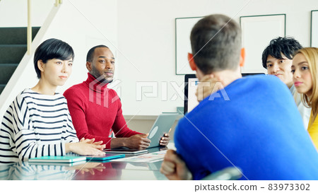 Multinational group to meet Global business teamwork 83973302