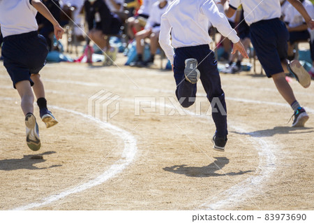 Sports race at the athletic meet Sports race at the athletic meet 83973690