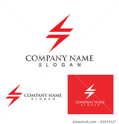 Thunderbolt lightning logo and symbol icon Thunderbolt lightning logo and symbol icon 83974327