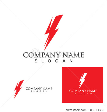 Thunderbolt lightning logo and symbol icon Thunderbolt lightning logo and symbol icon 83974330
