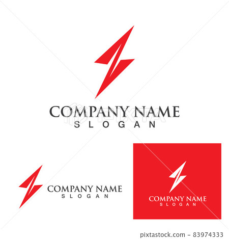 Thunderbolt lightning logo and symbol icon Thunderbolt lightning logo and symbol icon 83974333