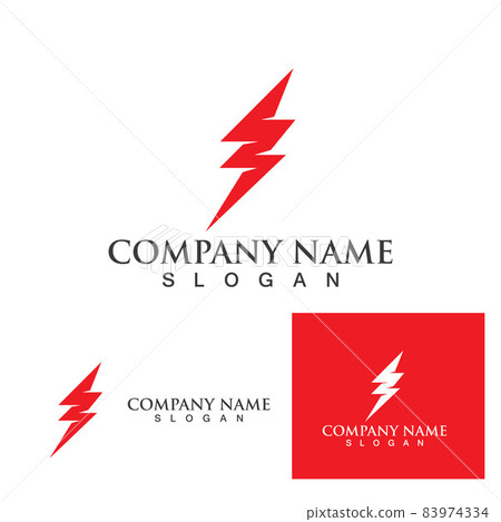 Thunderbolt lightning logo and symbol icon Thunderbolt lightning logo and symbol icon 83974334