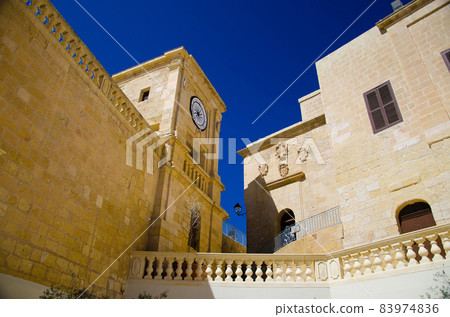 Cittadella tower castle in Victoria Rabat town, Gozo island, Malta Cittadella tower castle in Victoria Rabat town, Gozo island, Malta 83974836