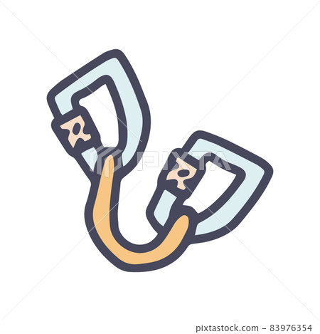 climbing quickdraw color vector doodle simple icon 83976354
