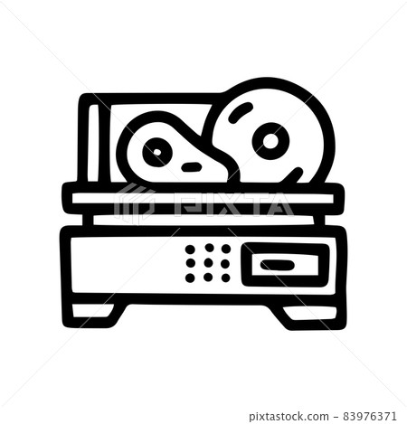 meat slicer machine line vector doodle simple icon meat slicer machine line vector doodle simple icon 83976371