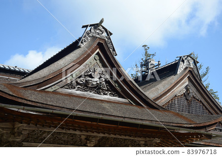 Koyasan Kongobuji Temple Large entrance and roof of the back of the warehouse Wakayama Prefecture Koyasan Kongobuji Temple Large entrance and roof of the back of the warehouse Wakayama Prefecture 83976718