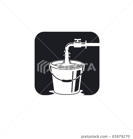 filling water from faucet to bucket vector illustration design template filling water from faucet to bucket vector illustration design template 83979270