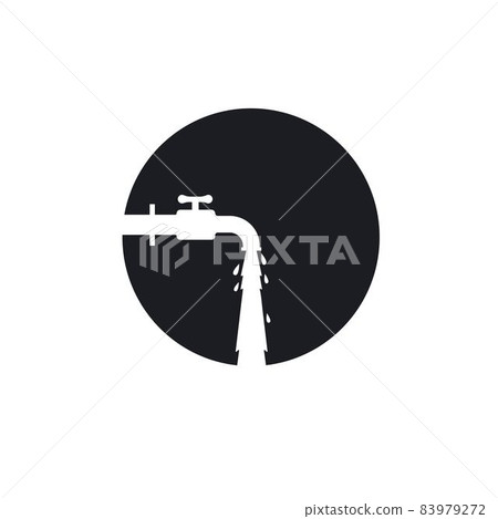 the faucet opens and the water flows vector illustration design template the faucet opens and the water flows vector illustration design template 83979272