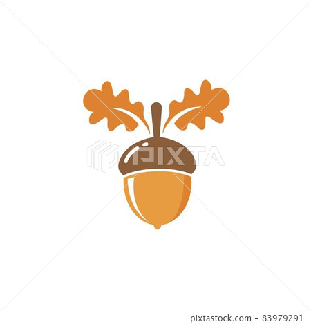 oak acorn vector illustration design - Stock Illustration [83979291 ...