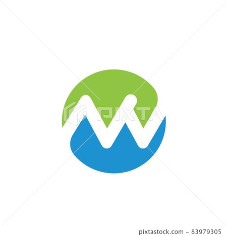nw letter  icon  Template Vector  illustration design 83979305