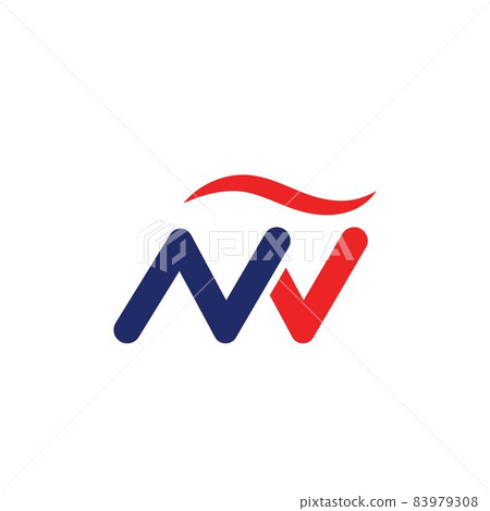 n Letter red check mark or nw letter icon Template Vector illustration design n Letter red check mark or nw letter icon Template Vector illustration design 83979308