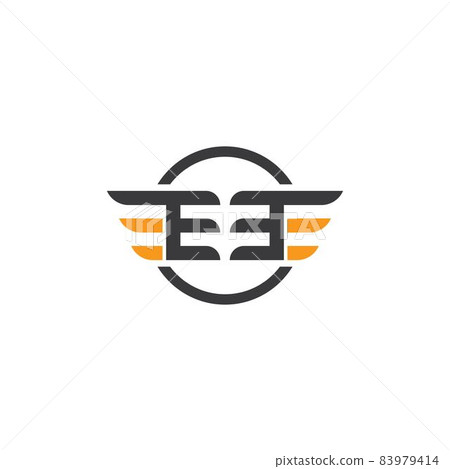 EE letter wings vector icon illustration design EE letter wings vector icon illustration design 83979414