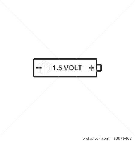 1.5 volt AAA battery icon vector illustration design template 1.5 volt AAA battery icon vector illustration design template 83979468