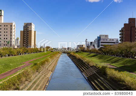 櫻花河流經水戶市 83980043