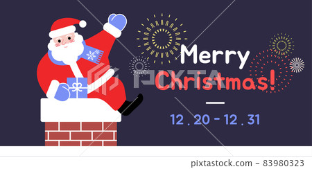 christmas santa claus background design 83980323