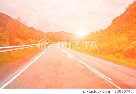 Vacation roadtrip landscape. Altai mountains. Multa region. Vacation roadtrip landscape. Altai mountains. Multa region. 83980743